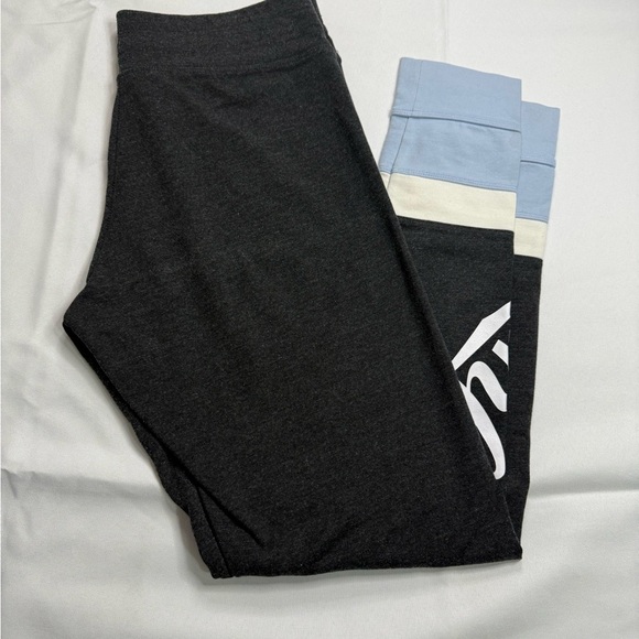 Victoria's Secret Black and Blue Joggers with Color-Block Design - Picture 3 of 8